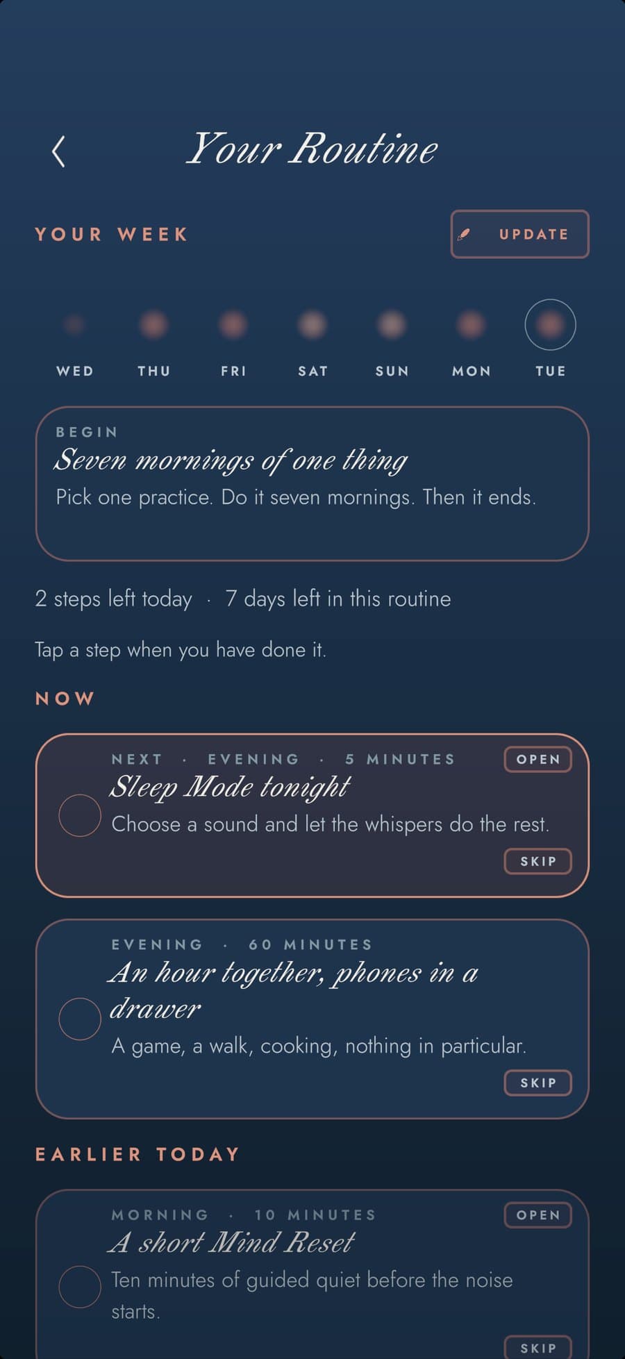 Your Routine
